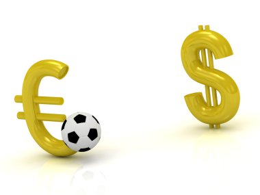 Euro futbol topu ile dolar karşısında