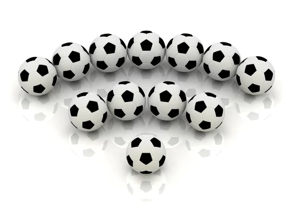 RSS Zapisz się z piłki nożnej — Zdjęcie stockowe