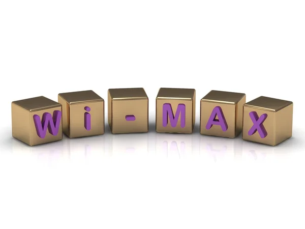 Wi-Max nos cubos de ouro — Fotografia de Stock