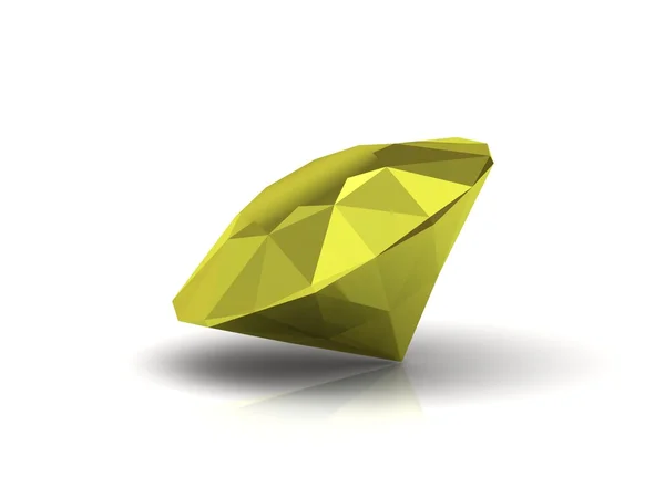 Belo âmbar na forma de diamante — Fotografia de Stock