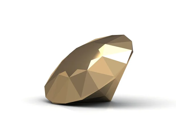 Guldring med diamanter — Stockfoto
