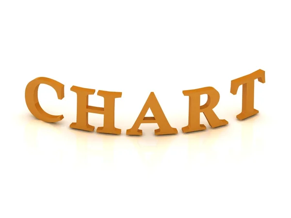 CHART sign with orange letters — Stock Photo, Image