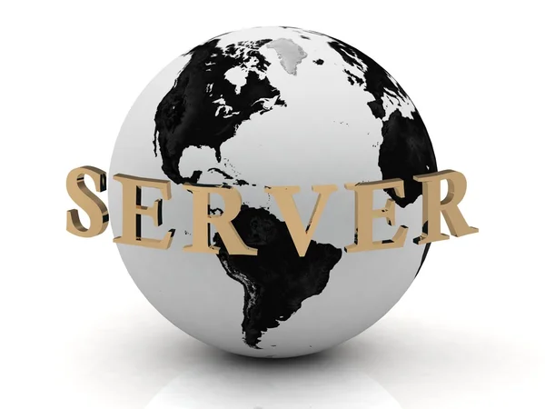 Dünya çapında Server soyutlama yazıt — Stok fotoğraf