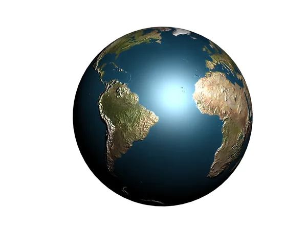 Планета Земля 3d рендеринг — стокове фото