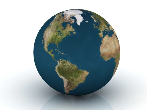 Planeet aarde 3d render — Stockfoto