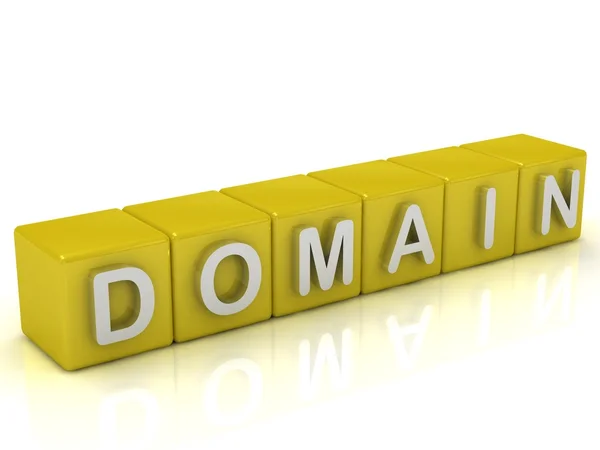 The cubes of gold: Domain — Stock Photo, Image