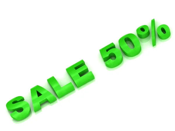 Prodej 50 % sleva — Stock fotografie
