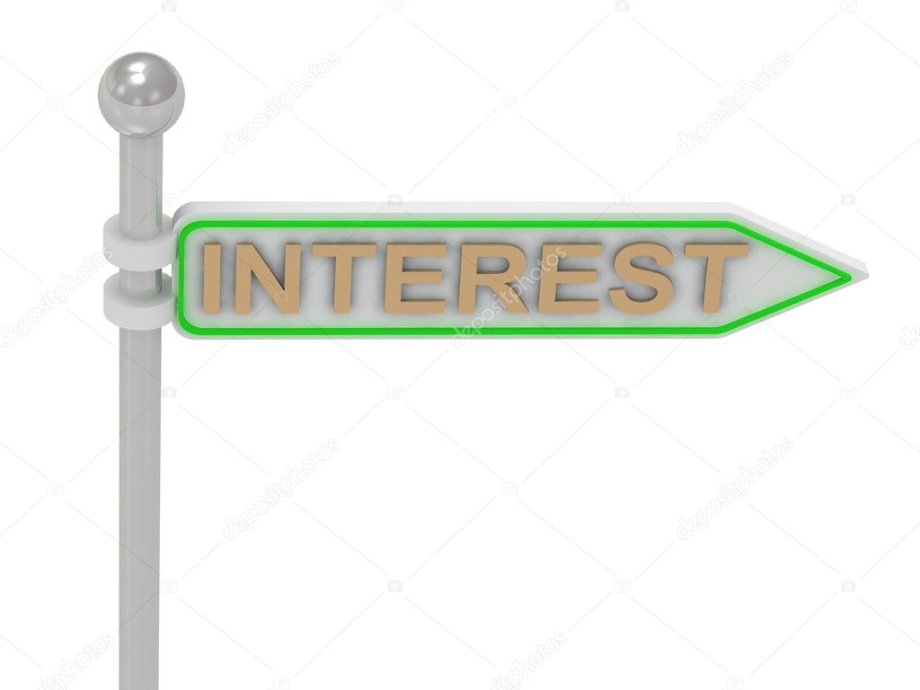 3d rendering of sign with gold 