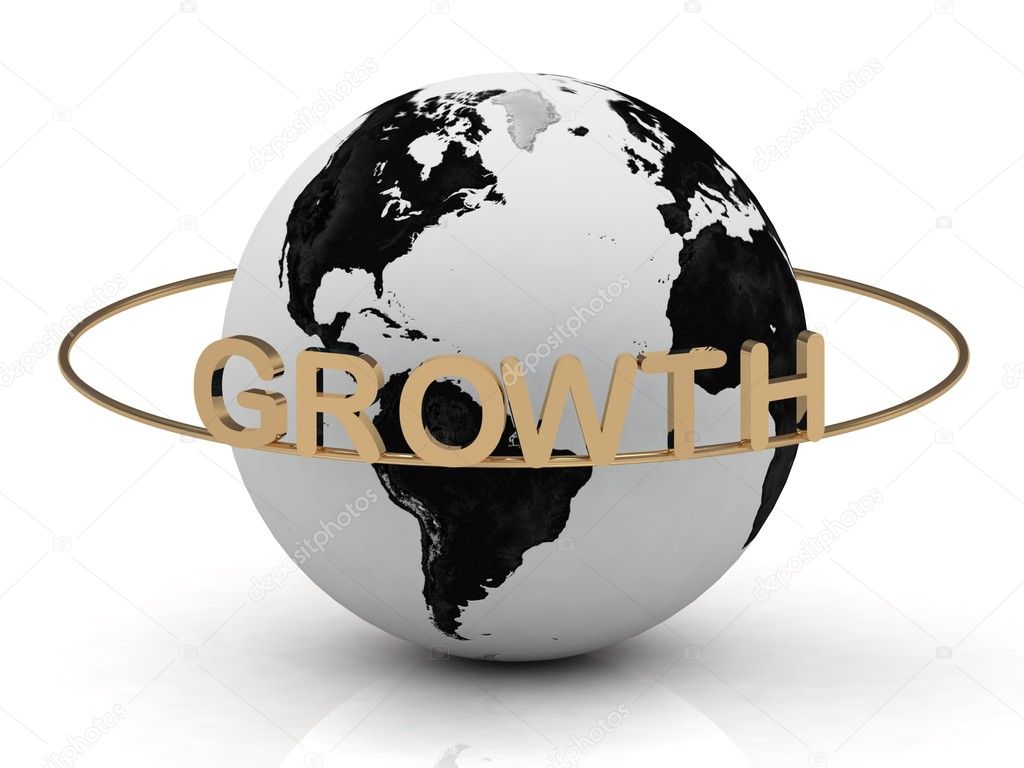 GROWTH inscription in gold letters