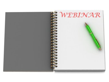 Webinar açık bir egzersiz kitap bir yazıt
