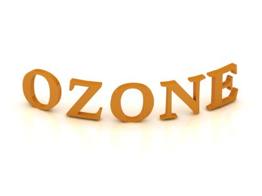Ozon işareti ile turuncu harfler