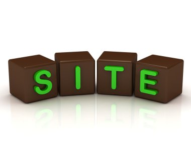 Site yazıt parlak yeşil harfler