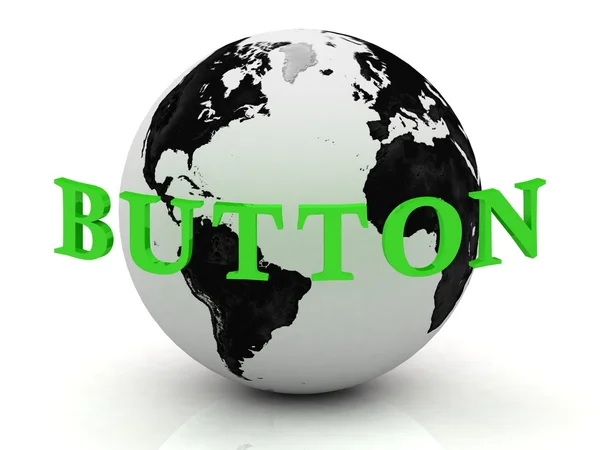 BUTTON abstraction inscription around earth — Stock Photo, Image