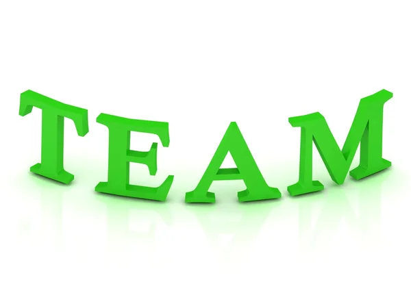 TEAM sign with green letters — Stock Photo, Image