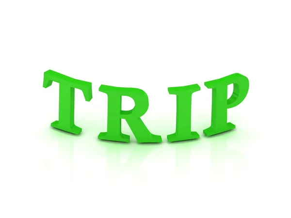 TRIP sign with green letters — Stock Photo, Image
