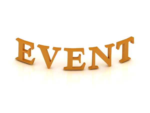 EVENT sign with orange letters — Stock Photo, Image