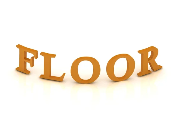 FLOOR sign with orange letters — Stock Photo, Image