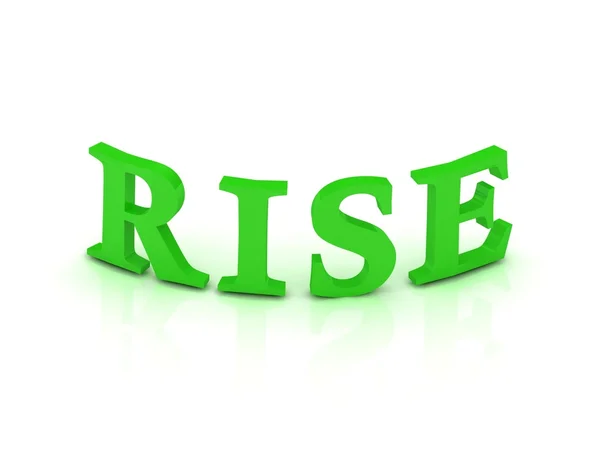 RISE sign with green letters — Stock Photo, Image