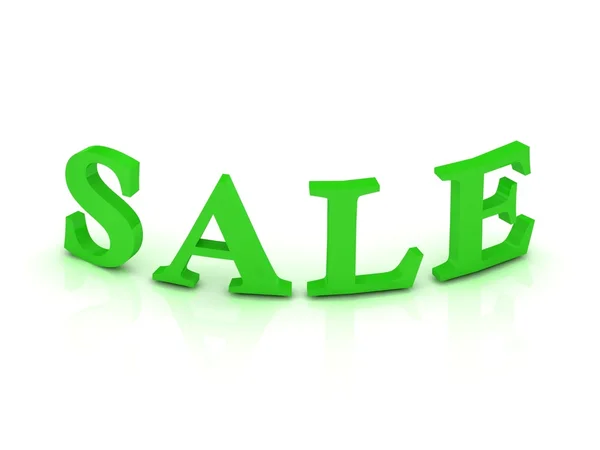 SALE sign with green letters — Stock Photo, Image