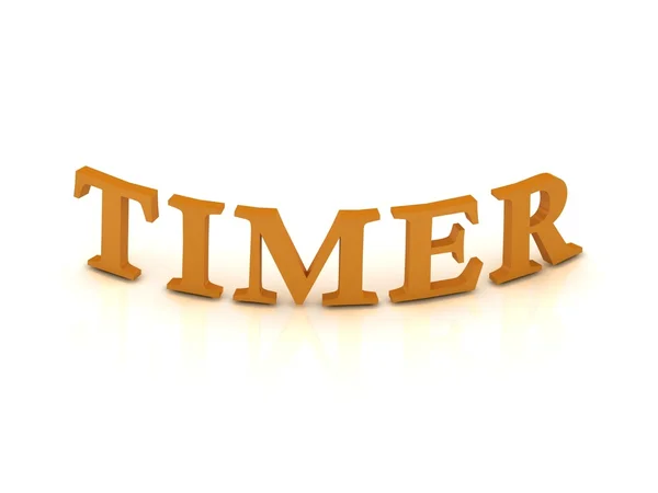 Знак TIMER з помаранчевими літерами — стокове фото