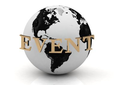 EVENT abstraction inscription around earth clipart