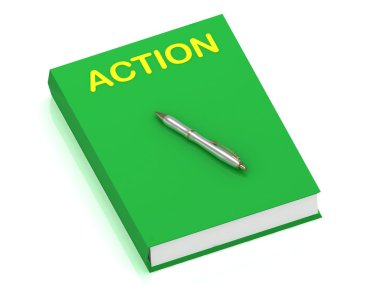 ACTION name on cover book clipart