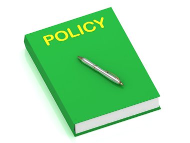 POLICY name on cover book clipart