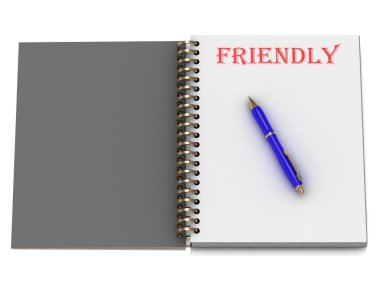 dost kelime defter sayfası