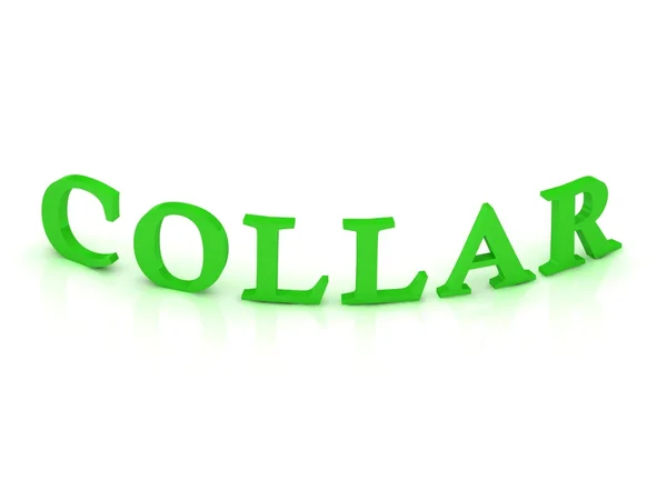 COLLAR sign with green word — Stock Photo, Image