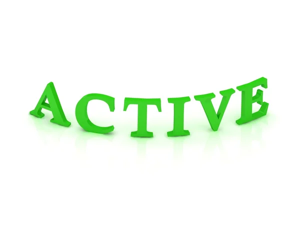 ACTIVE sign with green word — Stock Photo, Image