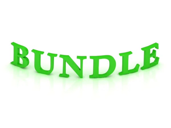 Stock image BUNDLE sign with green word