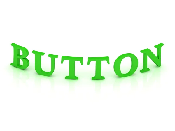 Tlačítko symbol s zeleným slovo — Stock fotografie