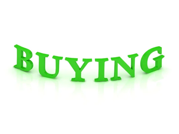 Teken met groen woord kopen — Stockfoto