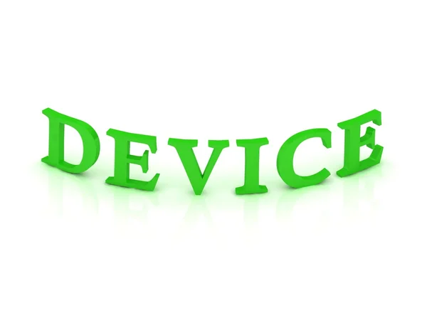 DEVICE sign with green word — Stock Photo, Image