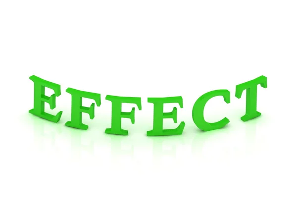 Effect bord met groen woord — Stockfoto
