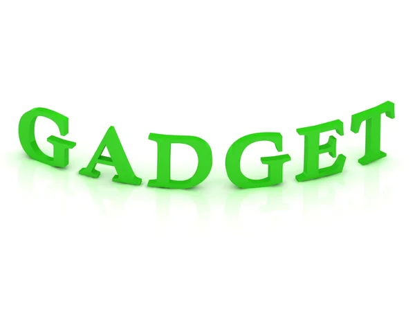 Gadget bord met groen woord — Stockfoto