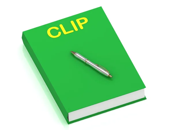 Clip Name auf dem Cover Buch — Stockfoto