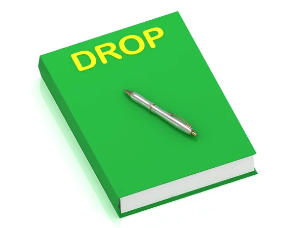 Nome DROP no livro de capa — Fotografia de Stock