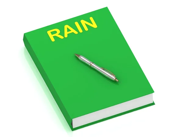 Regen naam op cover boek — Stockfoto