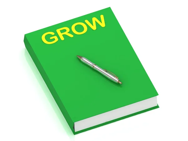 Nome GROW sul libro di copertina — Foto Stock