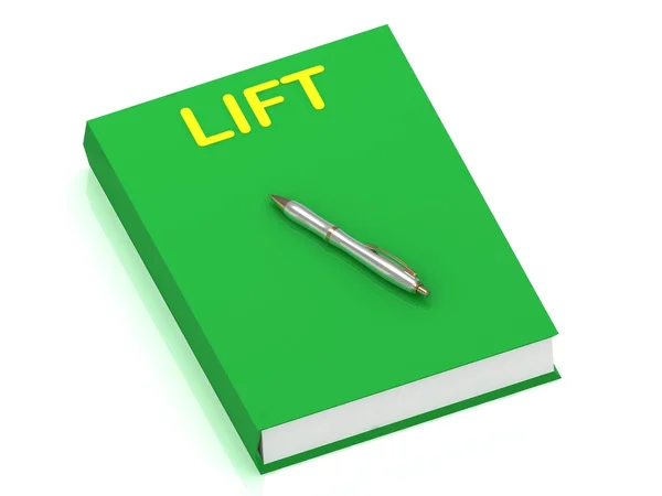 Nome LIFT no livro de capa — Fotografia de Stock