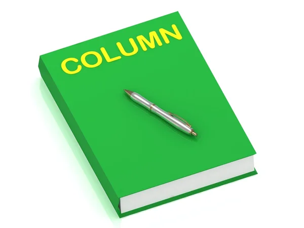 Nome COLUMN no livro de capa — Fotografia de Stock
