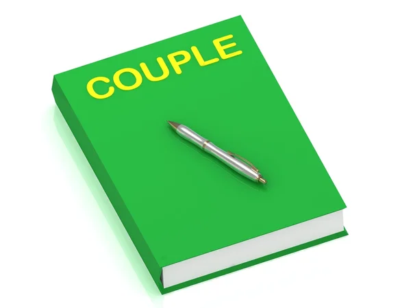 Nama COUPLE di buku sampul — Stok Foto