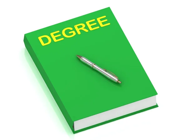 DEGREE, name on cover book — Stock Photo, Image