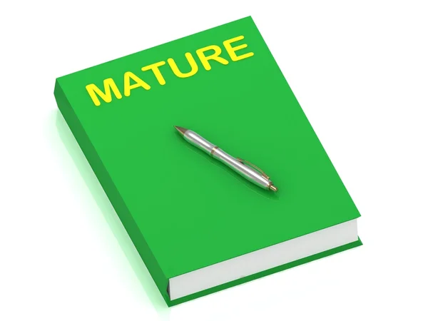 Nombre de la maduración en el libro de tapa — Foto de Stock