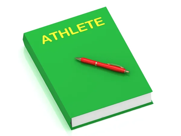 De naam van de atleet op cover boek — Stockfoto