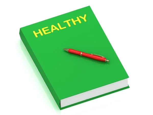 Nome de saúde no livro de capa — Fotografia de Stock