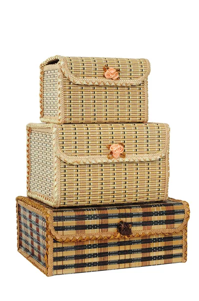 Trois cercueils pour le stockage de petits objets — Photo