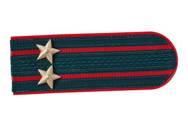 Shoulder strap of the Russian police officer — Stock Photo, Image