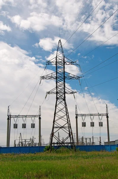 stock image Electricity pylons